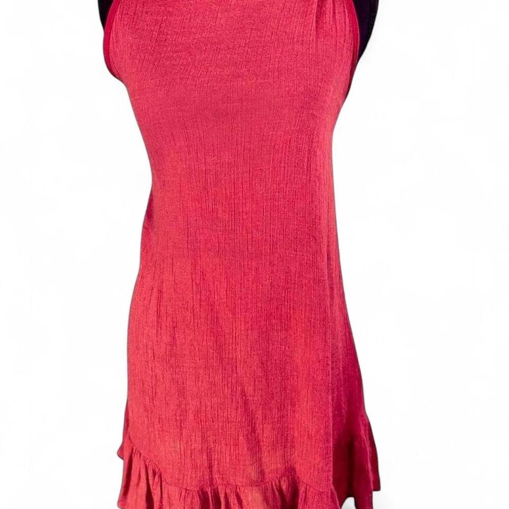 Women's Red and Burgundy Dress